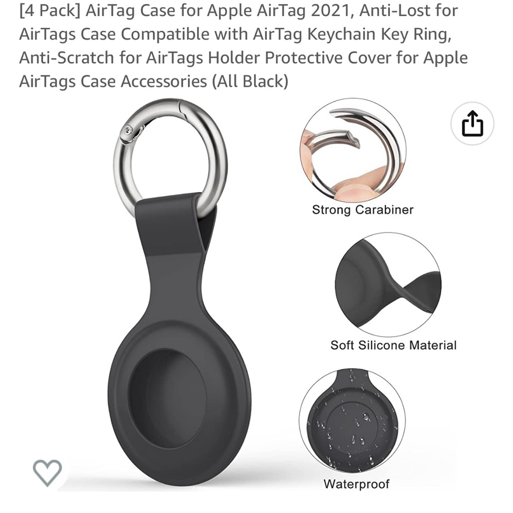 4 pack AirTag Case for Apple AirTag 2021 *free add on*